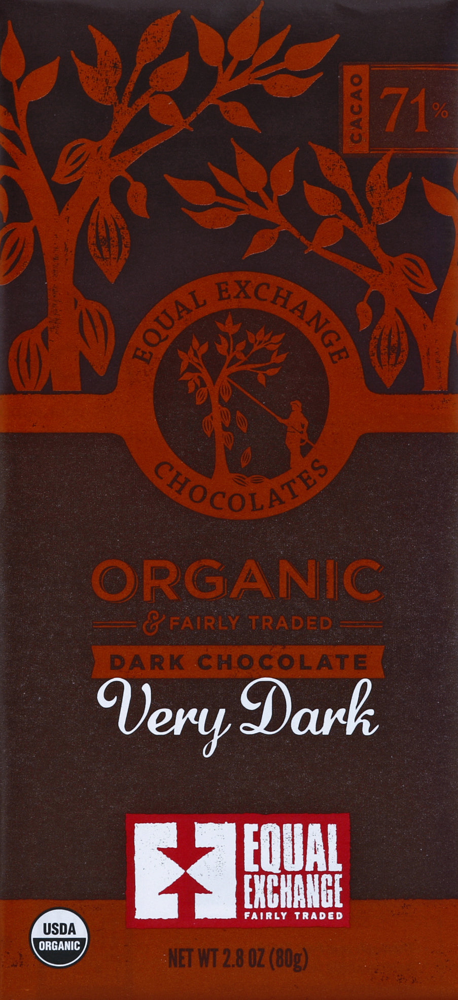 Equal Exchange EQUAL EXCHANGE ORGNC DRK CHOC 2.8 OZ