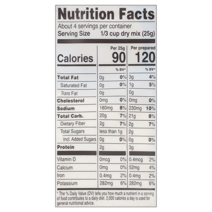 Edward & Sons Organic Quick Cooking Homestyle Mashed Potatoes 3.5 oz