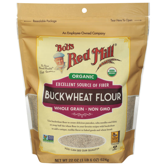 Bob's Red Mill Organic Whole Grain Buckwheat Flour 22 oz