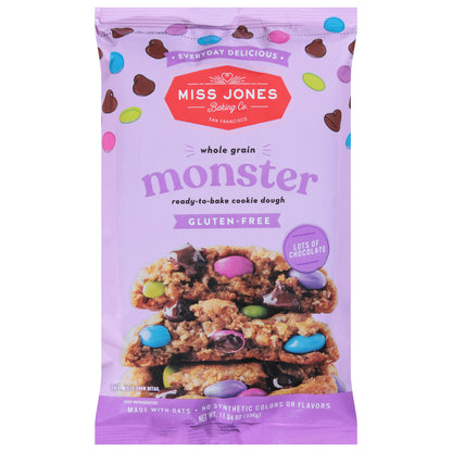 Miss Jones Baking Co. Gluten-Free Ready-to-Bake Monster Cookie Dough 11.84 oz