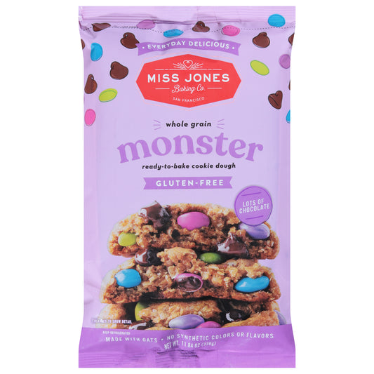 Miss Jones Baking Co. Gluten-Free Ready-to-Bake Monster Cookie Dough 11.84 oz