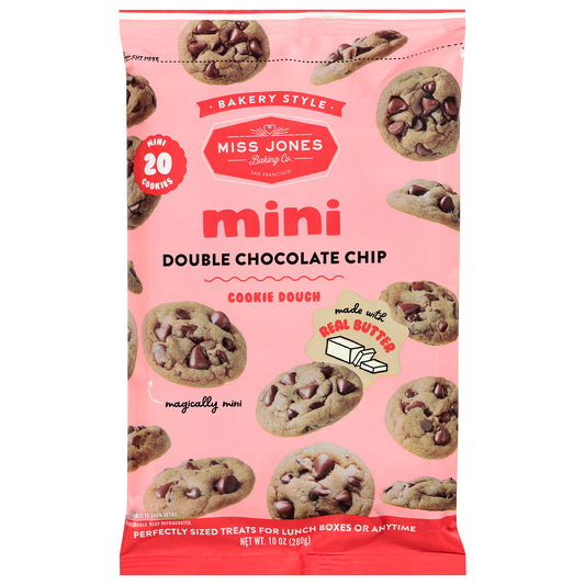 Miss Jones Baking Co. Bakery Style Double Chocolate Chip Mini Cookie Dough 20 Each