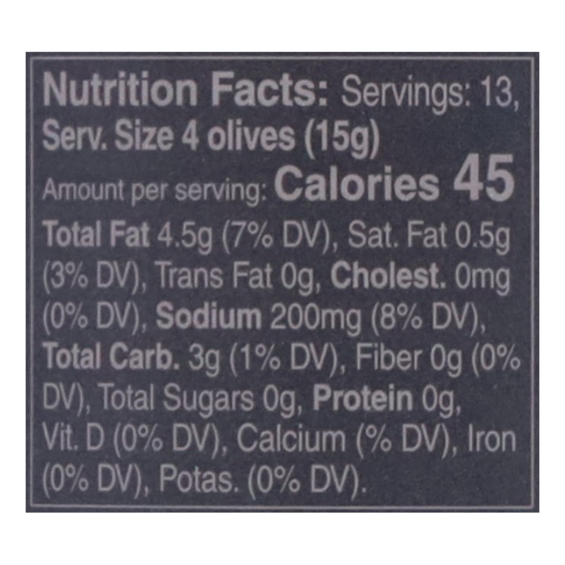 Mina Moroccan Dry Cured Olives 7 oz