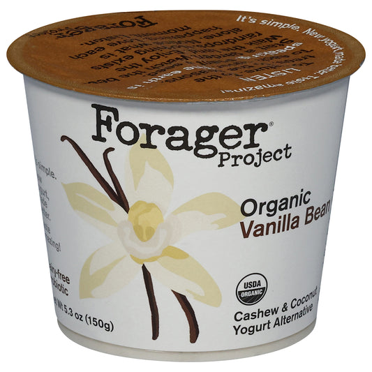 Forager Project Dairy-Free Organic Probiotic Cashew & Coconut Vanilla Bean Yogurt Alternative 5.3 oz