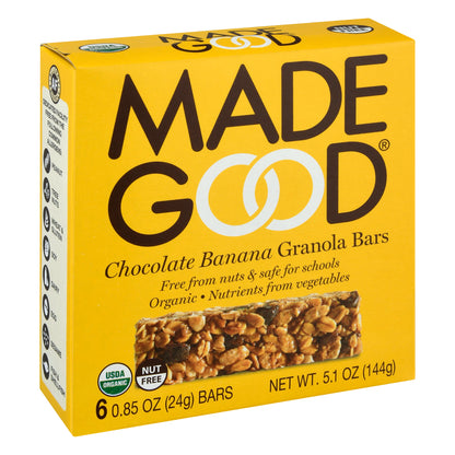 MadeGood Chocolate Banana Granola Bars 6 ea