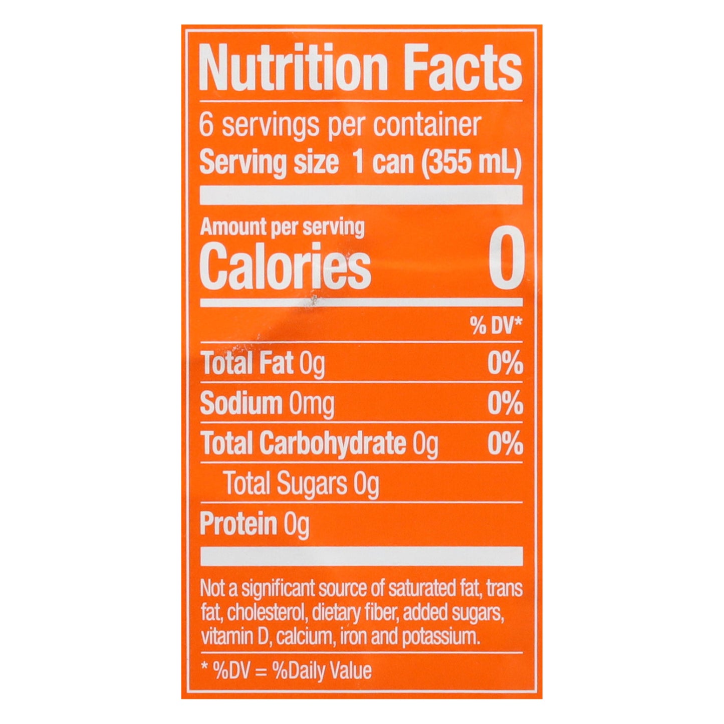 Zevia Zero Sugar Orange Soda 6 - 12 fl oz Cans