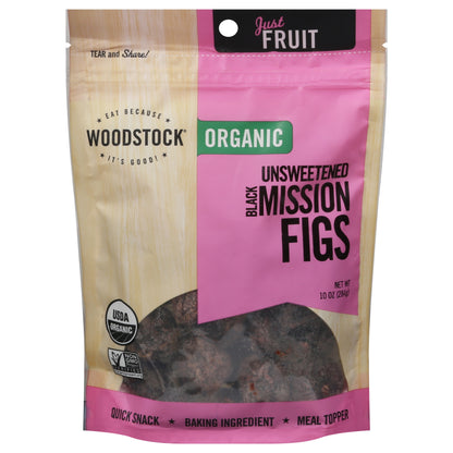 Woodstock Organic Mission Black Unsweetened Figs 10 oz
