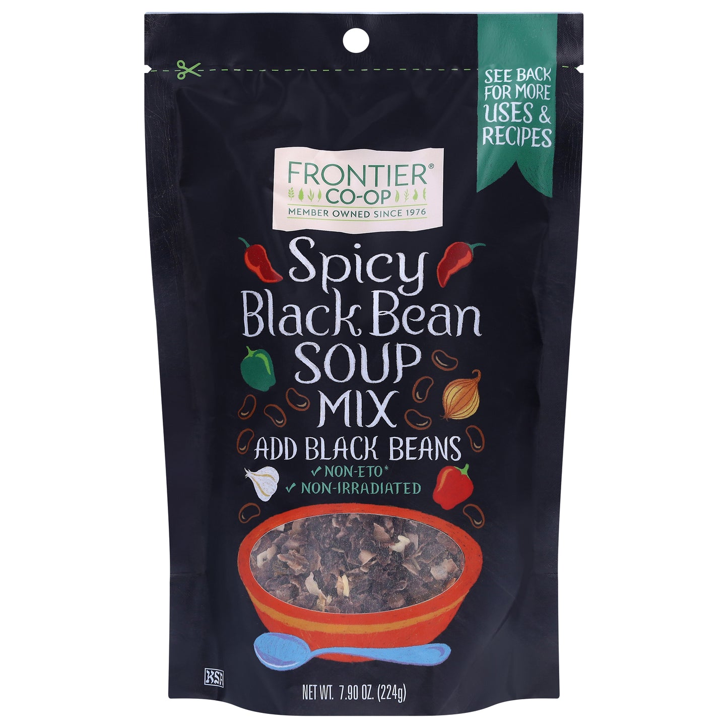 Frontier Co-op Spicy Black Bean Soup Mix 7.90 oz