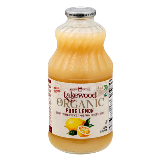 Lakewood Pressed Juice 32 oz - ORGANIC PURE LEMON