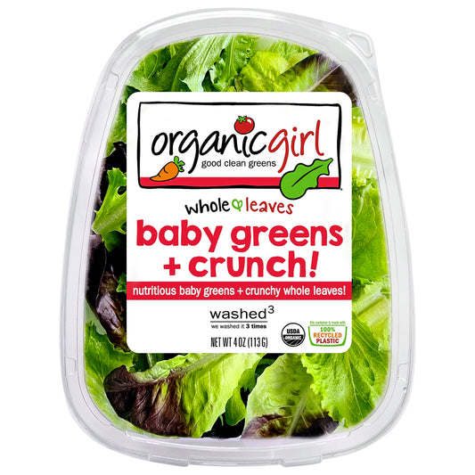 Organicgirl Whole & Leaves Baby Greens + Crunch! 4 oz