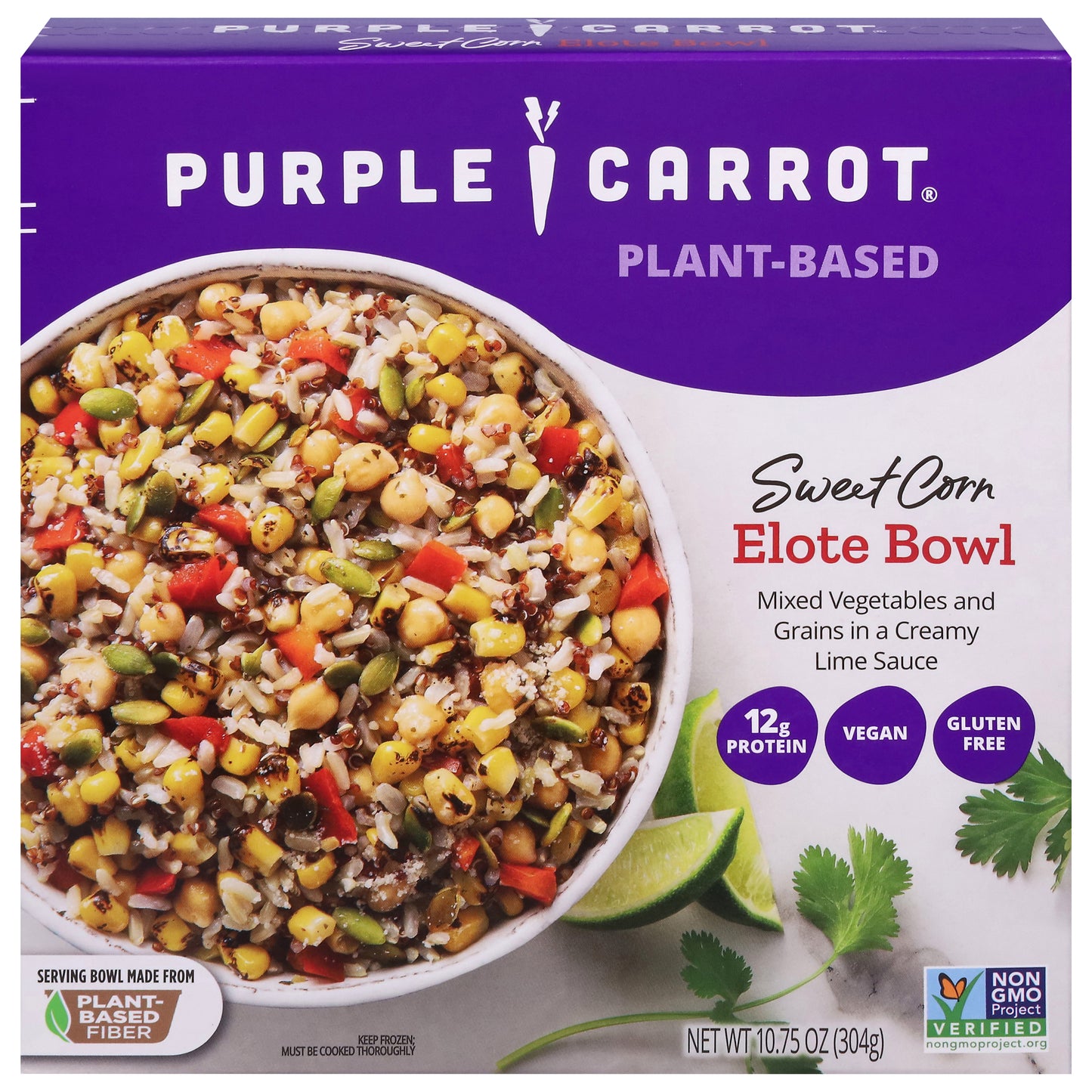 Purple Carrot Plant-Based Sweet Corn Elote Bowl 10.75 oz