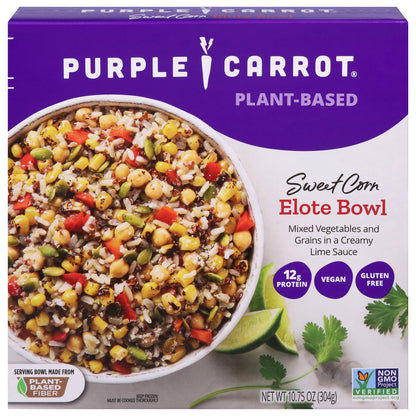 Purple Carrot Plant-Based Sweet Corn Elote Bowl 10.75 oz