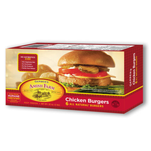 Gerber's Amish Farm Chicken Burgers
