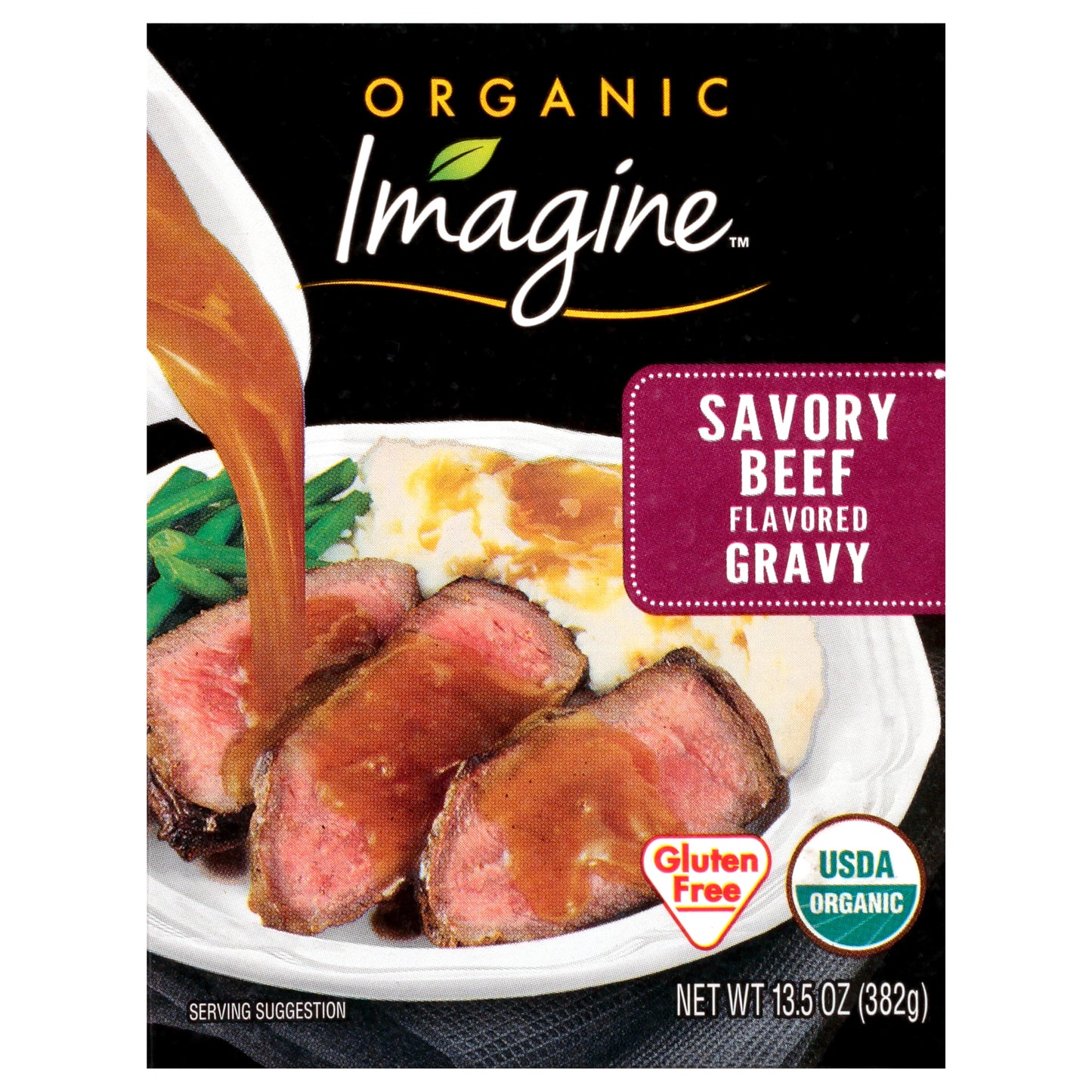 Imagine Organic Savory Beef Flavored Gravy 13.5 oz. Aseptic Pack