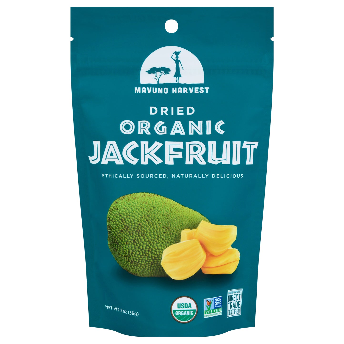 Mavuno Harvest Organic Dried Jackfruit 2 oz Stand Pack