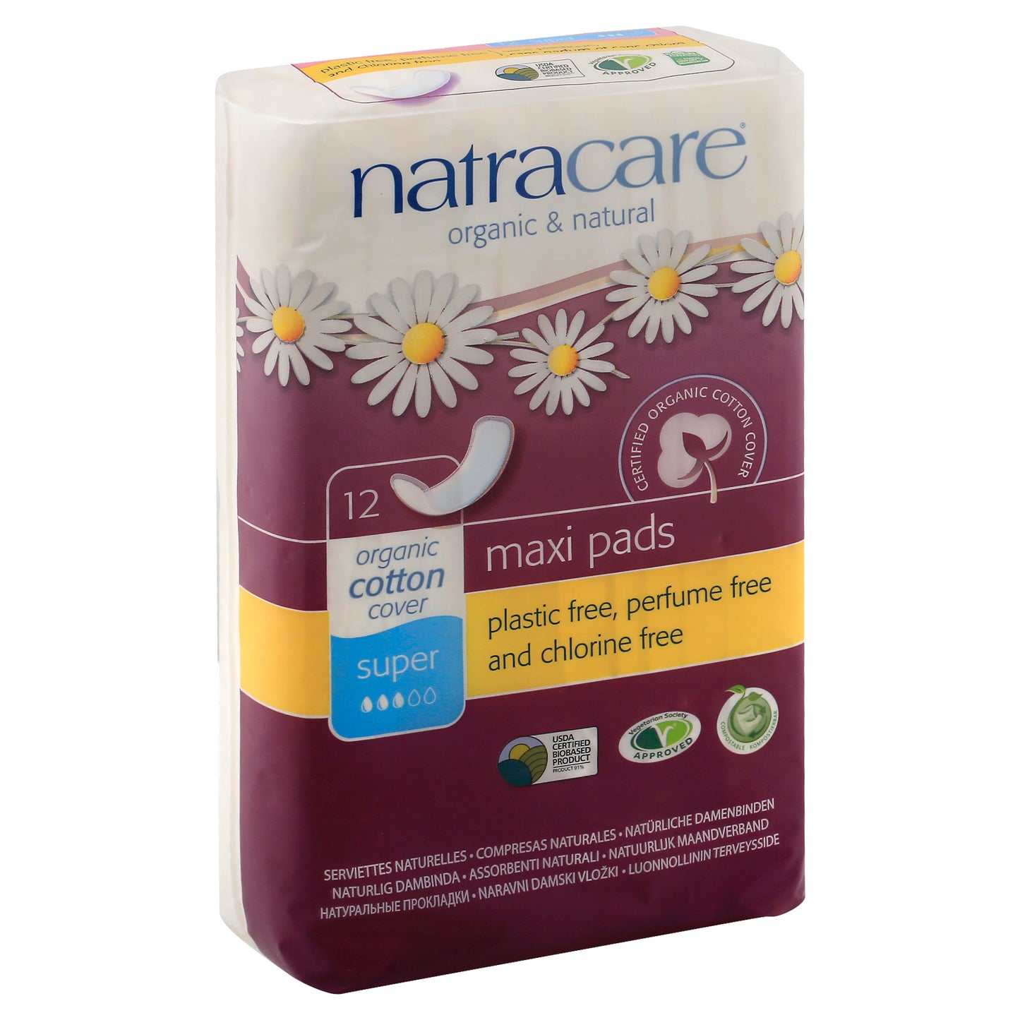 Natracare Pads 12 ea