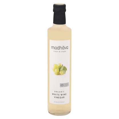 Madhava Organic White Wine Vinegar 16.9 fl oz