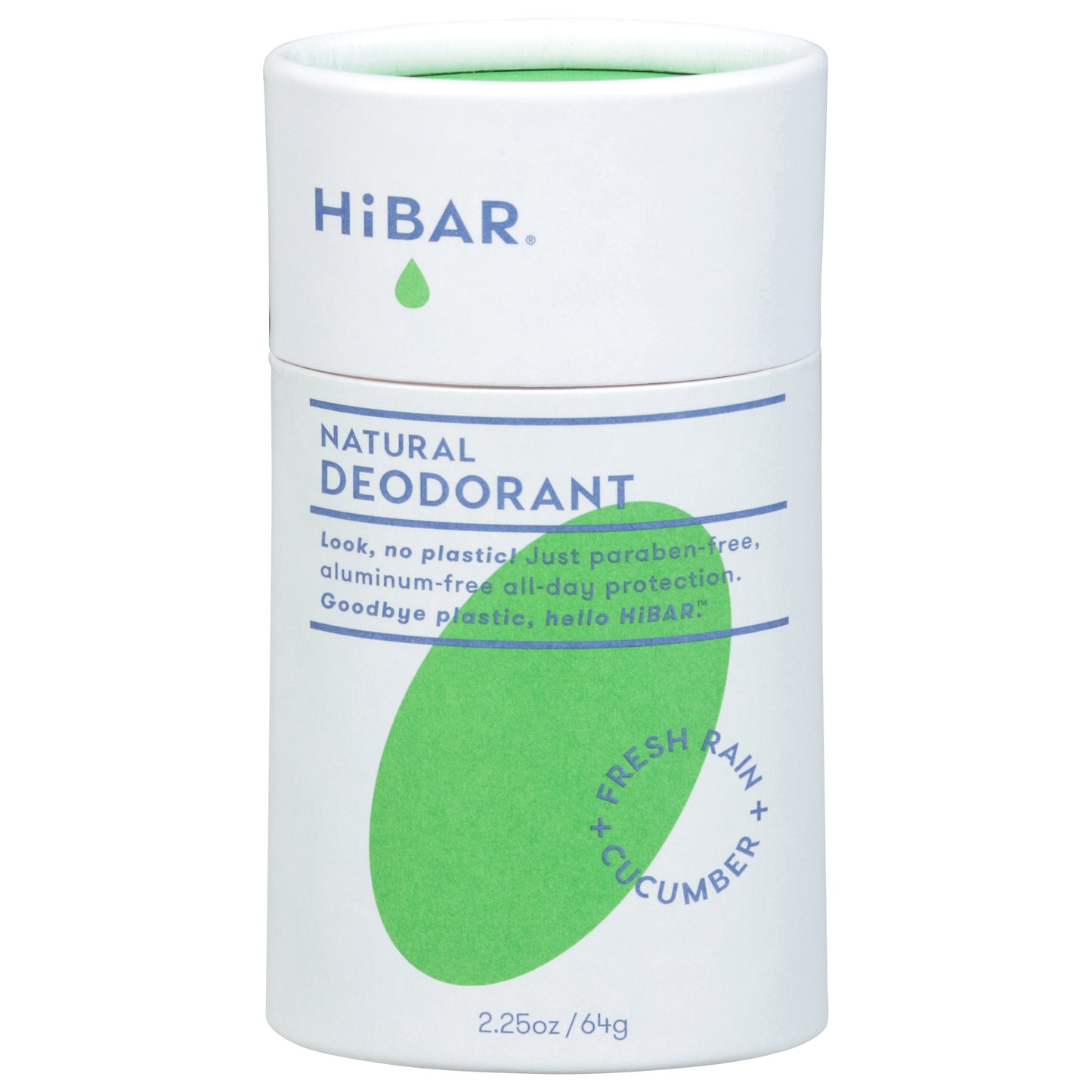 HiBar Natural Fresh Rain + Cucumber Deodorant 2.25 oz