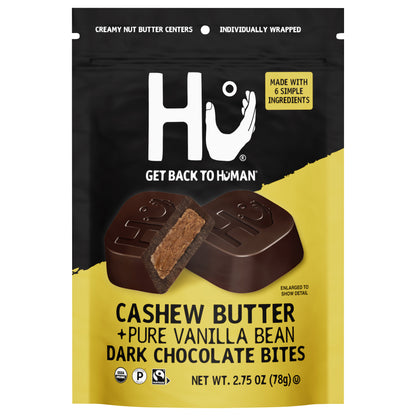 Hu Cashew Butter + Pure Vanilla Bean Dark Chocolate Bites 2.75 oz