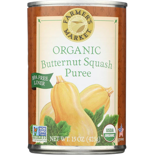 Farmer's Market Foods, Organic Canned Butternut Squash Puree