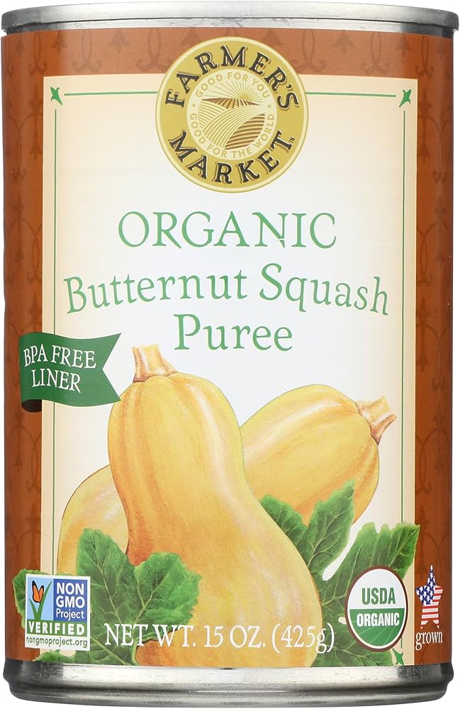 Farmer's Market Foods, Organic Canned Butternut Squash Puree