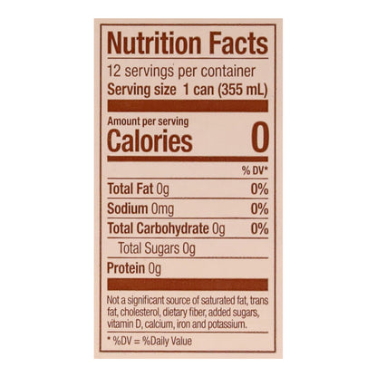 Zevia Zero Sugar Creamy Root Beer Soda 12 - 12 fl oz Cans