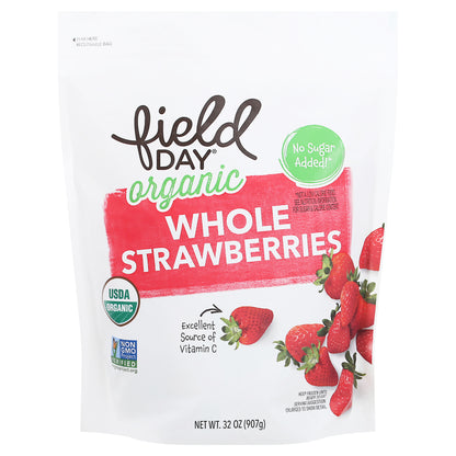 Field Day Organic Whole Strawberries 32 oz Pouch