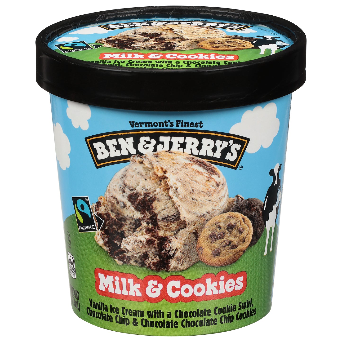 Ben & Jerry's Milk & Cookies Ice Cream 1 pt