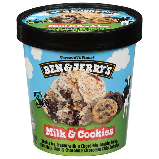 Ben & Jerry's Milk & Cookies Ice Cream 1 pt