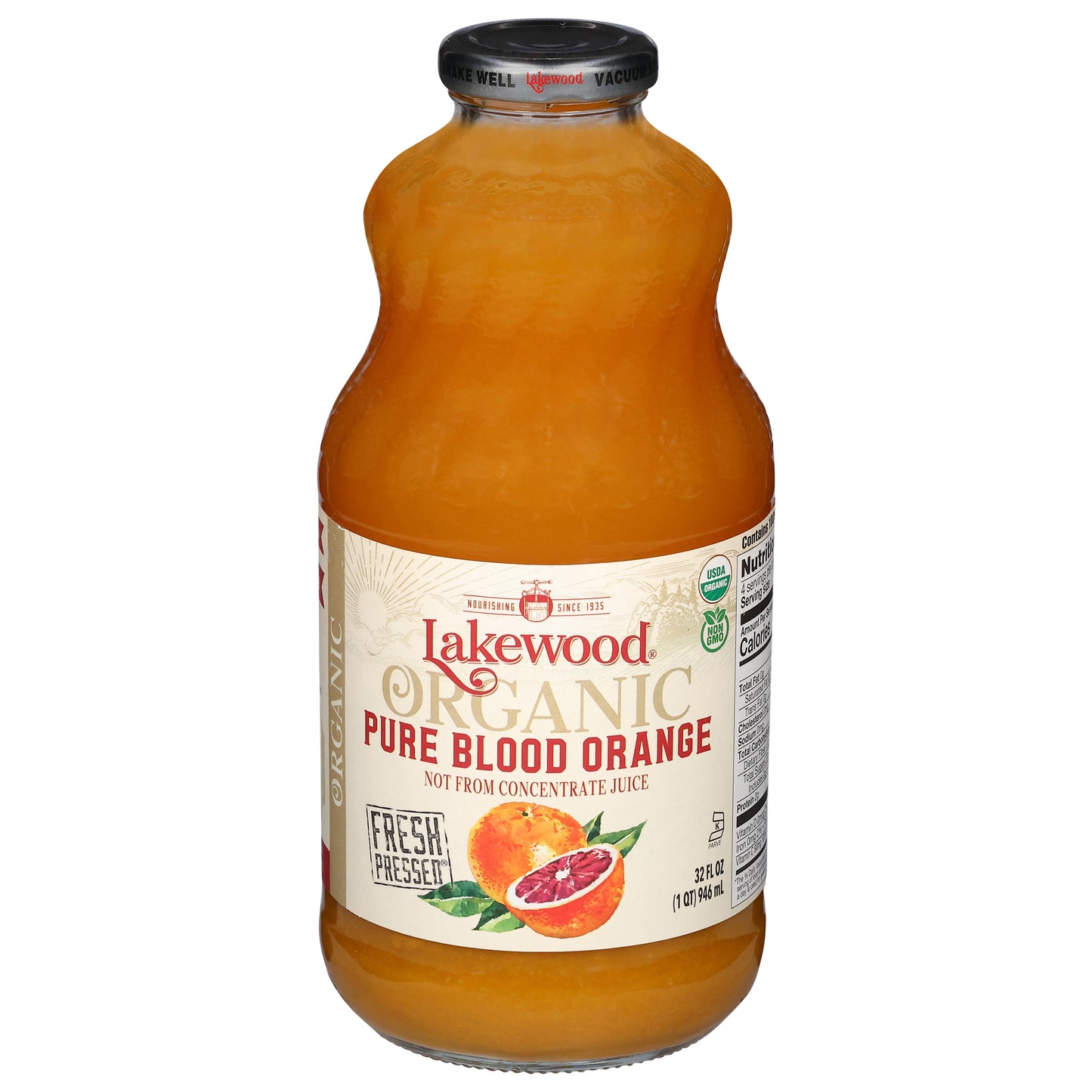 Lakewood Organic Pure Blood Orange Juice 32 fl oz