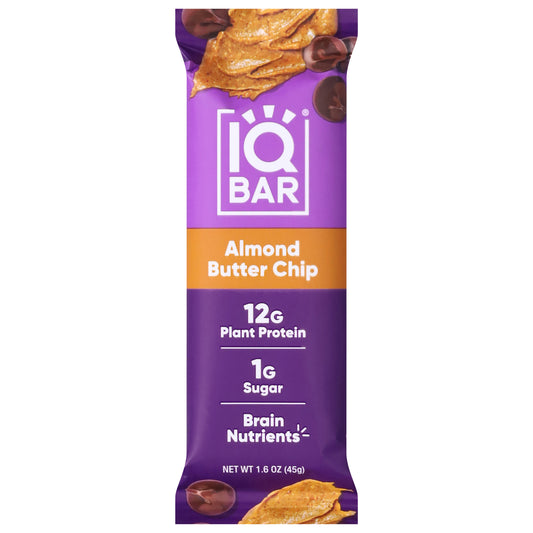 IQBar Zero Sugar Almond Butter Chip Bar 1.6 oz