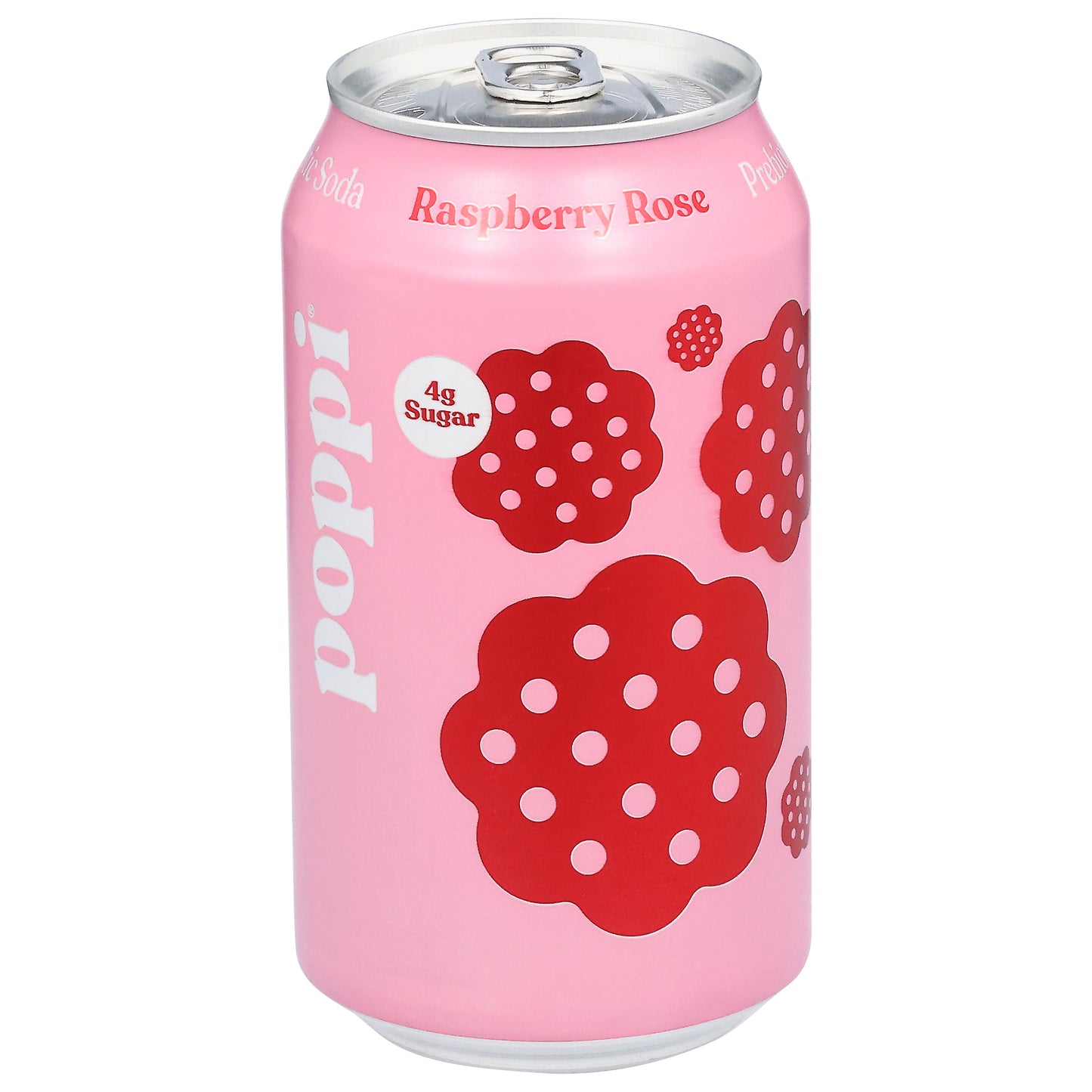 Poppi Raspberry Rose Prebiotic Soda 12 fl oz