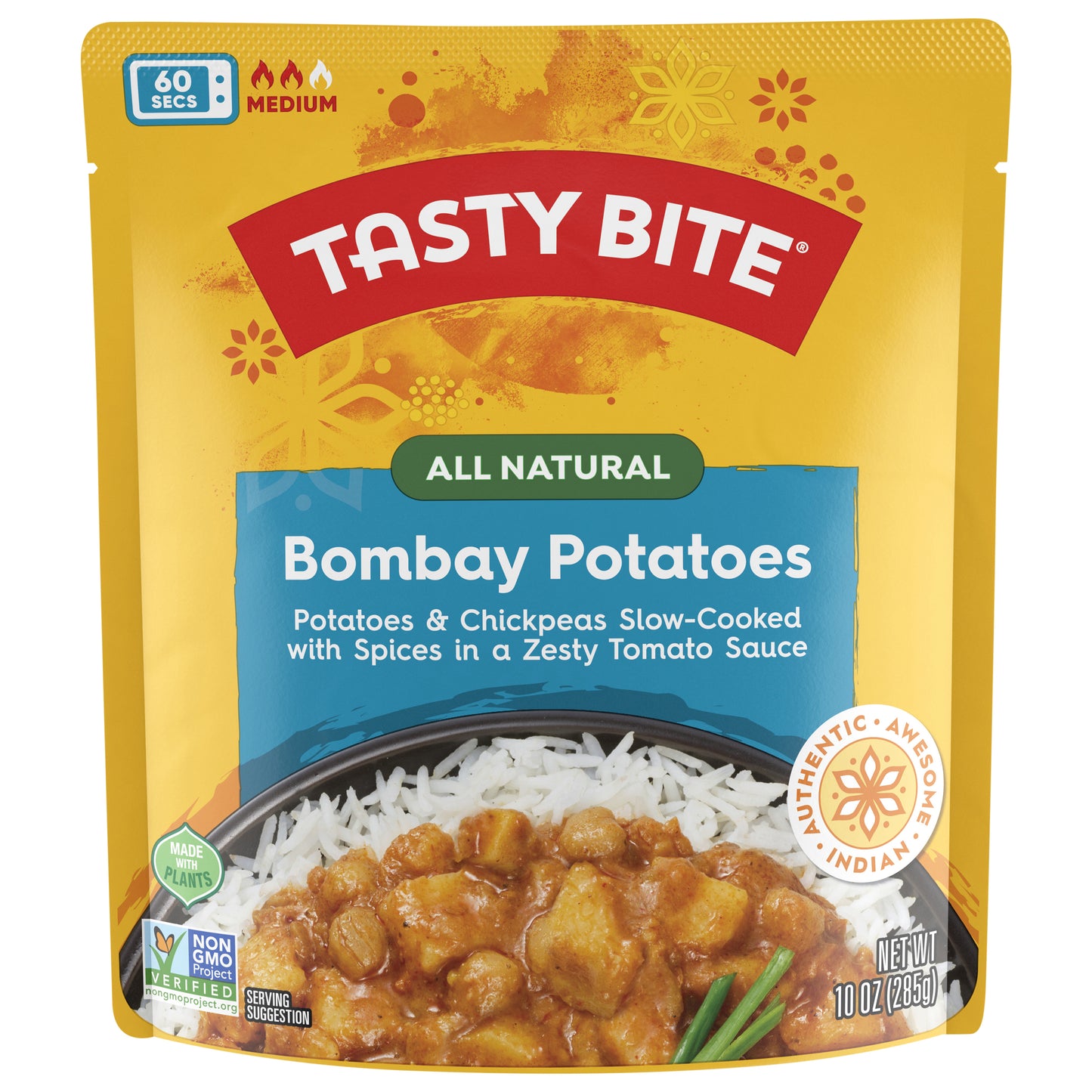 Tasty Bite Medium All Natural Bombay Potatoes 10 oz
