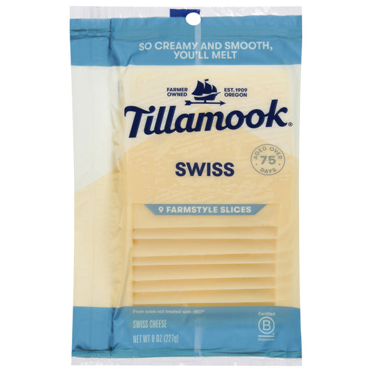 Tillamook Swiss Cheese Slices 9 ea
