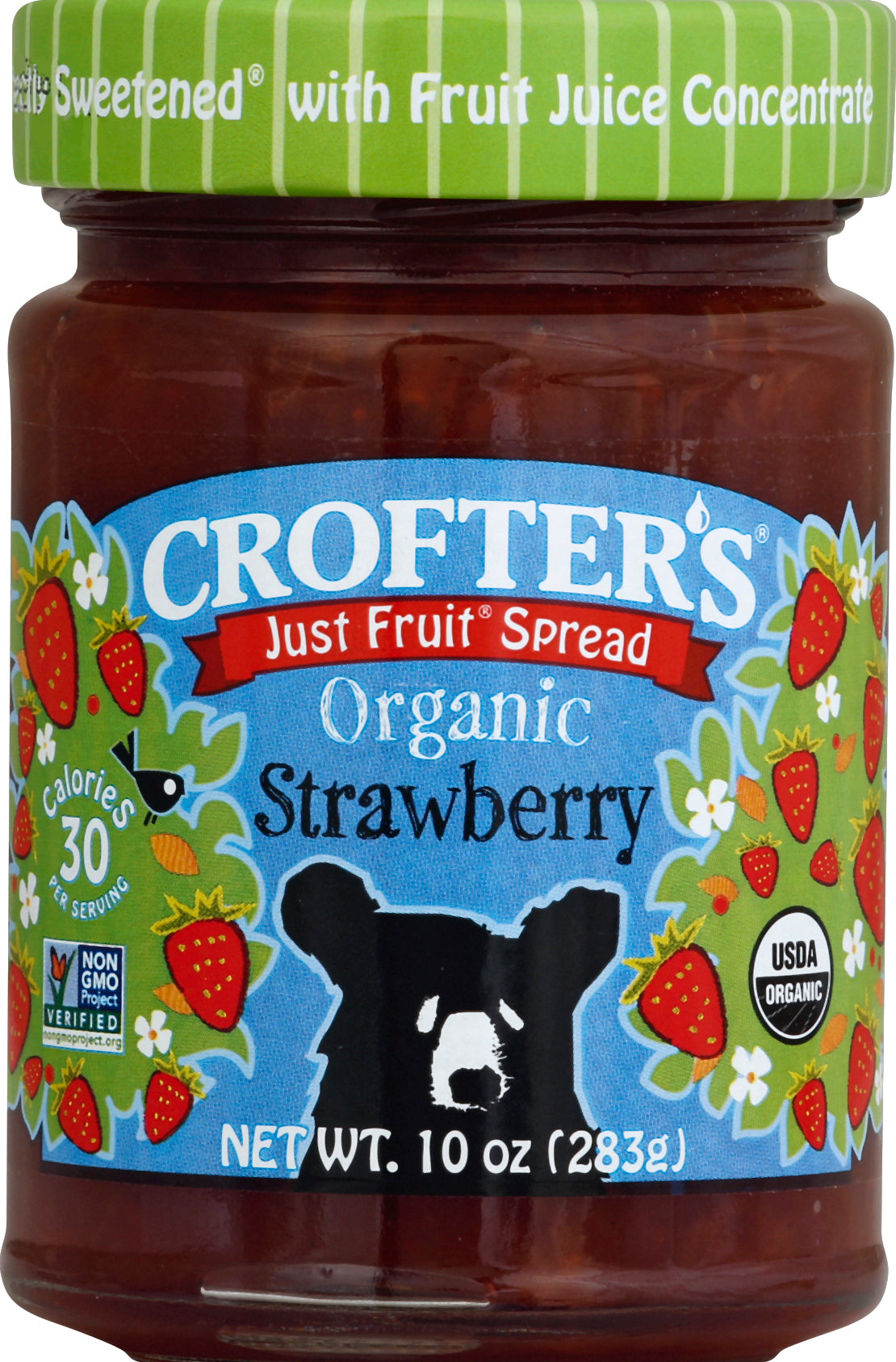 Crofter's Fruit Spread 10 oz - Just Fruit Spread Organic Strawberry