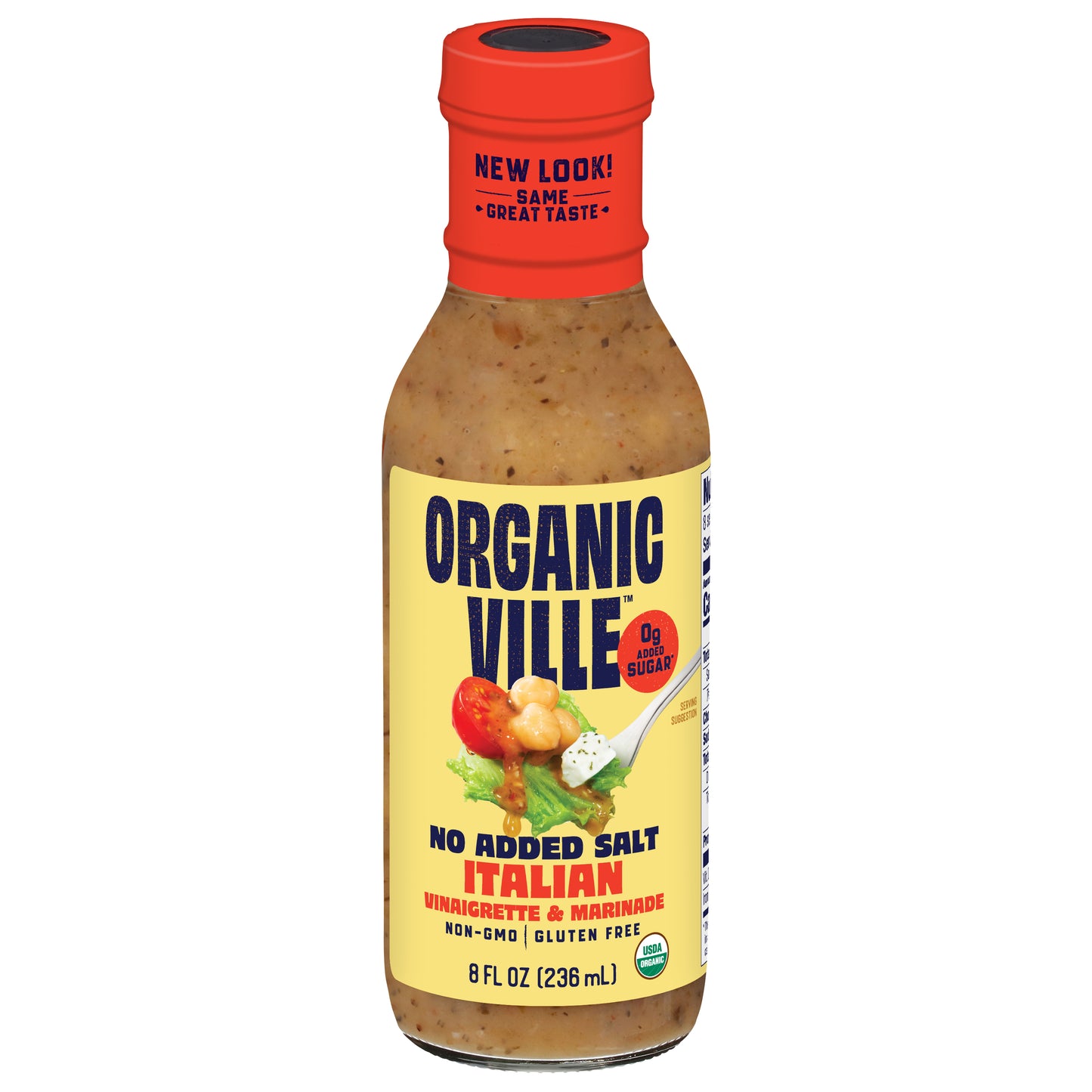 Organicville No Added Salt Italian Vinaigrette & Marinade 8 fl oz