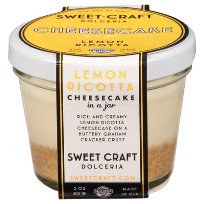 Sweet Craft Dolceria Lemon Ricotta Cheesecake in a Jar 3 oz