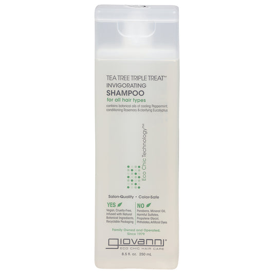 Giovanni Invigorating Tea Tree Triple Treat Shampoo 8.5 fl oz