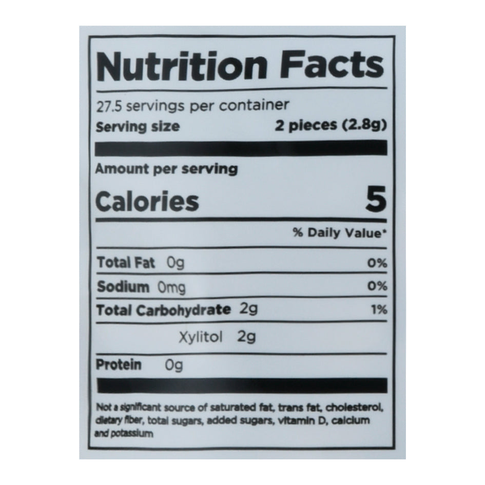 Pur Peppermint Aspartame Free Chewing Gum 55 Pieces