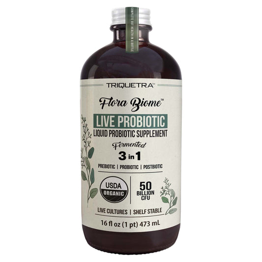 Triquetra Flora Biome Fermented 3 in 1 Live Probiotic 16 fl oz
