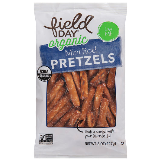 Field Day Organic Mini Rod Organic Pretzels 8 oz