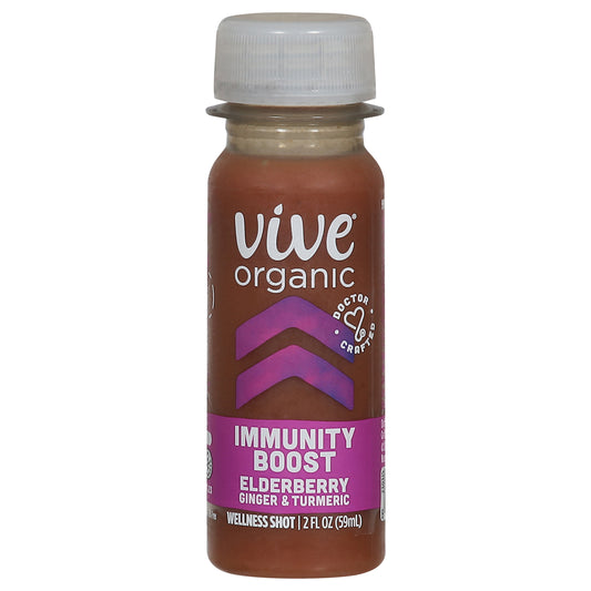 Vive Organic Immunity Boost Elderberry Ginger & Turmeric Wellness Shot 2 fl oz