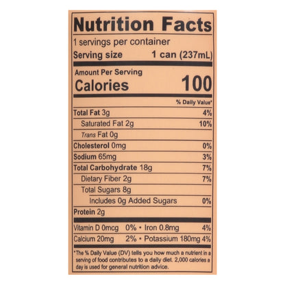 Pop & Bottle Organic +Adaptogens Cold Brew Mocha Oat Milk Latte 8 fl oz Can