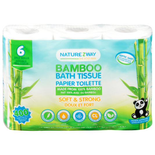 NatureZWay Soft & Strong 2 Ply Bamboo Bath Tissue 6 ea