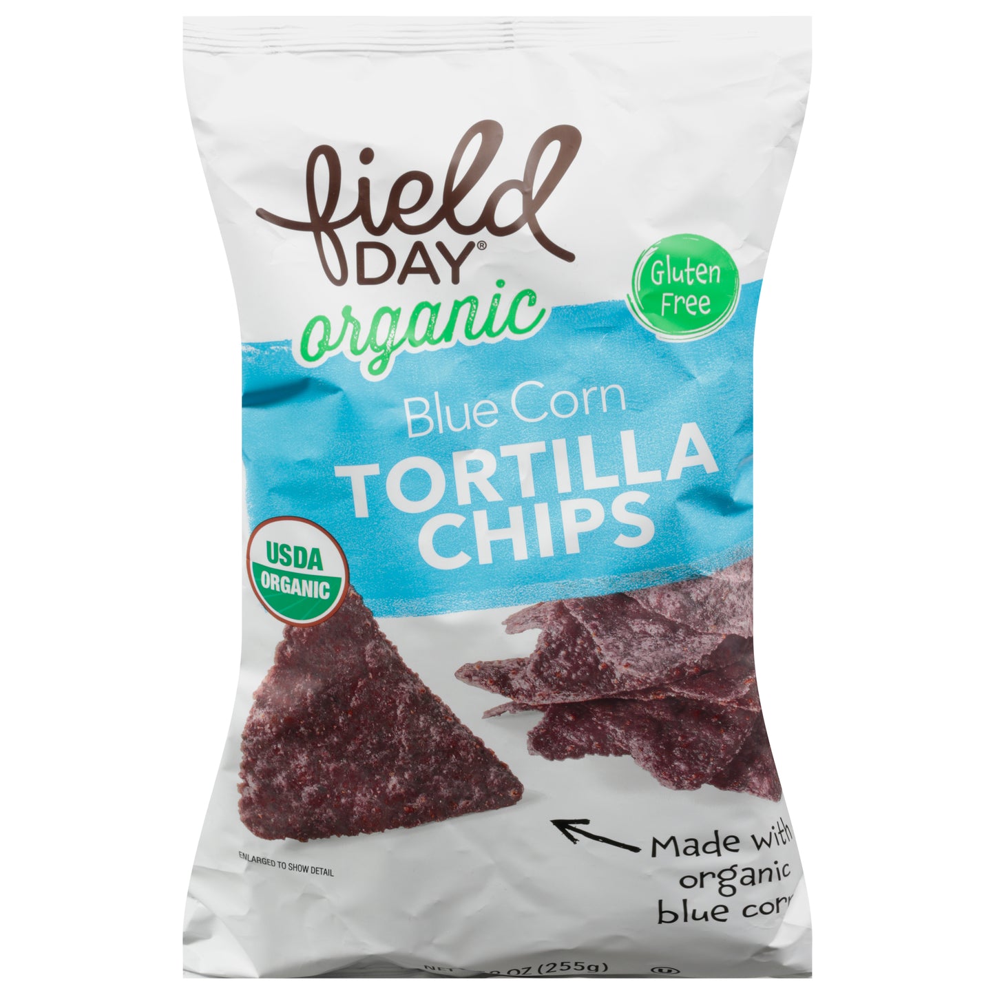 Field Day Organic Blue Corn Tortilla Chips 9 oz