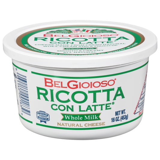BelGioioso Con Latte Whole Milk Ricotta Cheese 16 oz