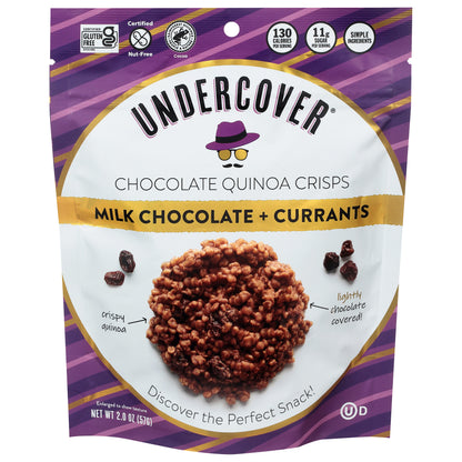 Undercover Dark Chocolate + Currant Chocolate Quinoa Crisps 2.0 oz