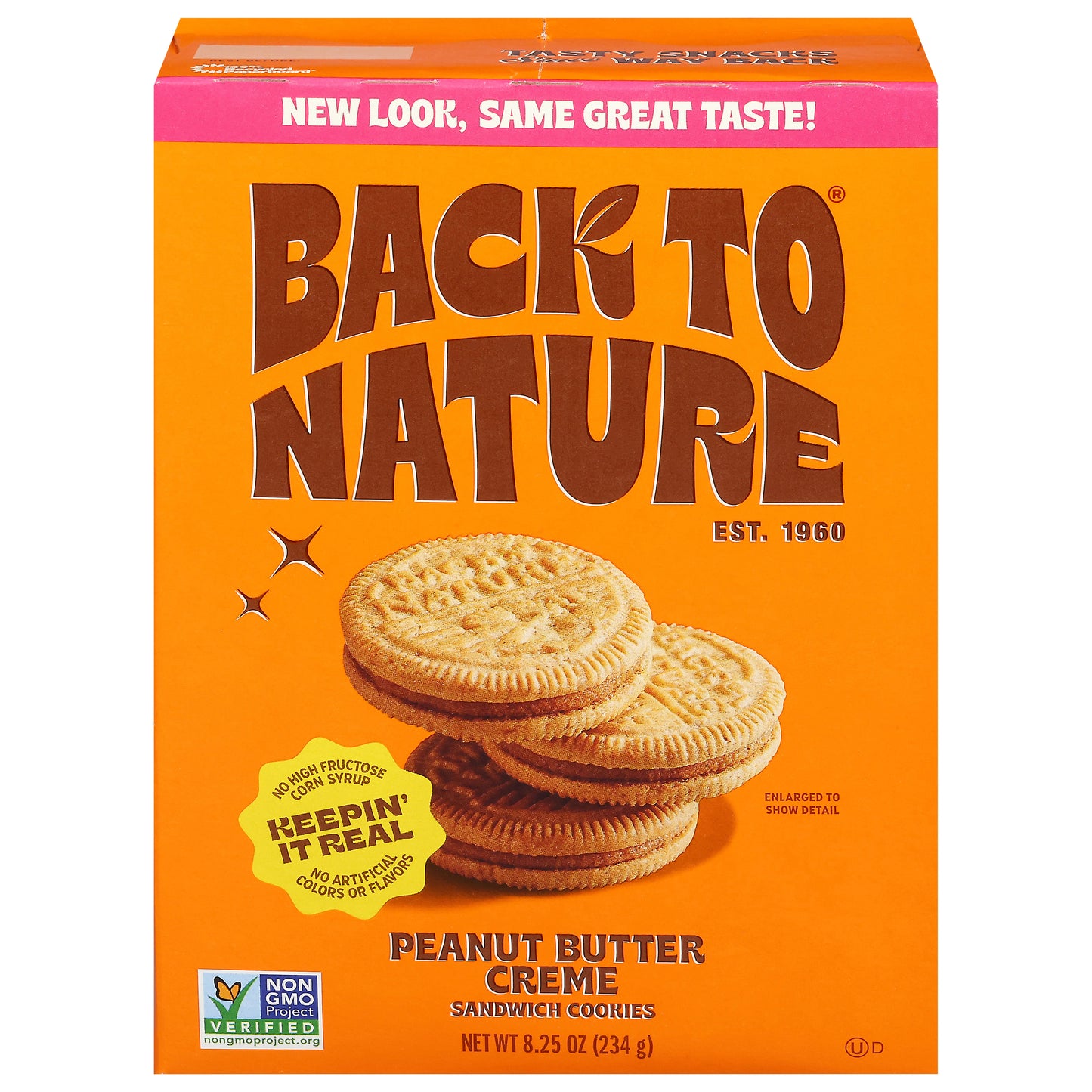 Back to Nature Peanut Butter Creme Sandwich Cookies 8.25 oz