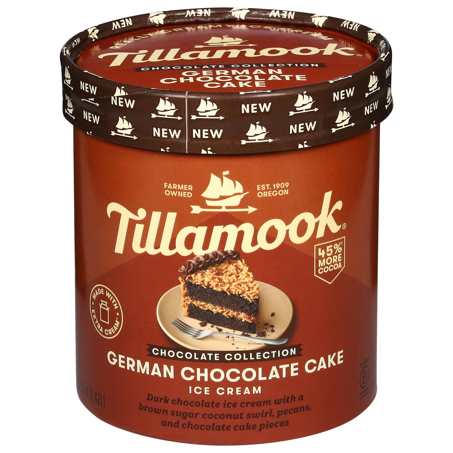 Tillamook German Chocolate Cake Ice Cream 1.5 qt