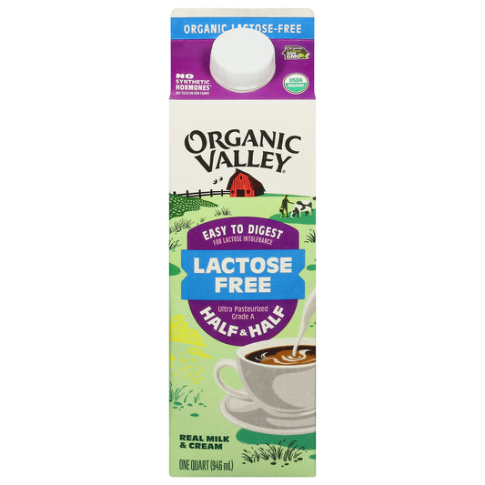 Organic Valley Lactose Free Half & Half 1 qt